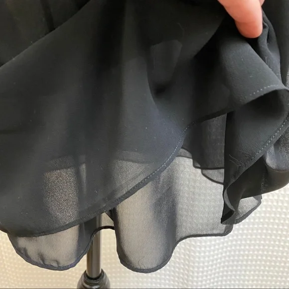 Emmelee Ruffled Edge Semi Sheer Party Dress - Picture 7 of 8